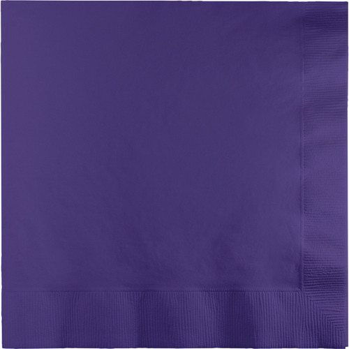 Club Pack of 240 Purple Square Disposable Beverage Napkins 6.5" - IMAGE 1