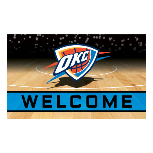 NBA Oklahoma City Thunder Heavy Duty Crumb Rubber Door Mat - IMAGE 1