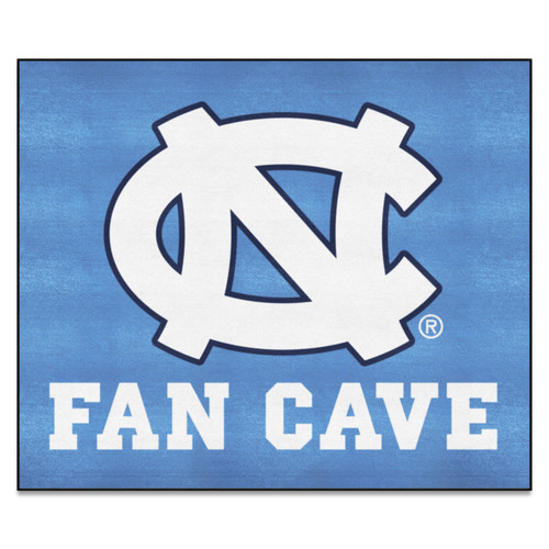 4.9' x 5.9' Blue NCAA University of North Carolina - Chapel Hill Tar Heels Fan Cave Tailgater Area Rug - IMAGE 1