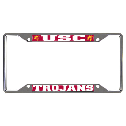 NCAA - Trojans License Plate Frame - 6.25"x12.25" - IMAGE 1