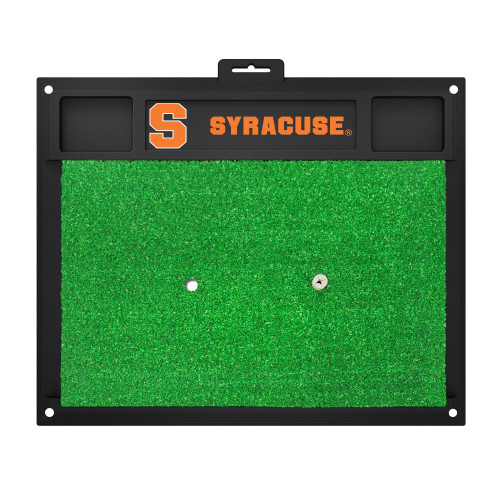 17" x 20" Black and Green NCAA Syracuse University Orange Golf Hitting Mat - IMAGE 1