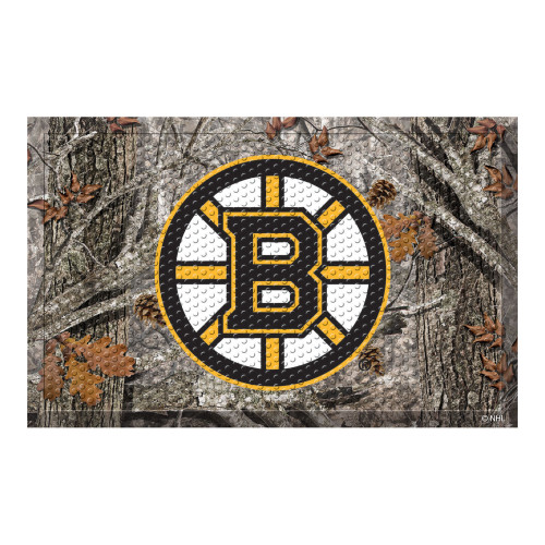 19" x 30" Brown and Yellow NHL Boston Bruins Shoe Scraper Doormat - IMAGE 1