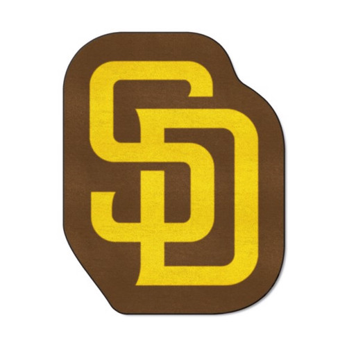 30" x 38" MLB San Diego Padres Mascot Novelty Logo Door Mat - Yellow - IMAGE 1