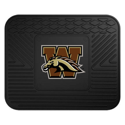 14" x 17" Black and Brown NCAA Western Michigan University Broncos Car Seat Utility Mat - IMAGE 1