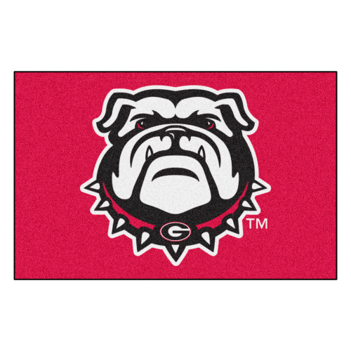 19" x 30" Pink and Black NCAA University of Georgia Bulldogs Starter Mat - IMAGE 1