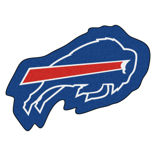36" x 26.25" Blue and Red NFL Buffalo Bills Mascot Logo Area Rug - IMAGE 1