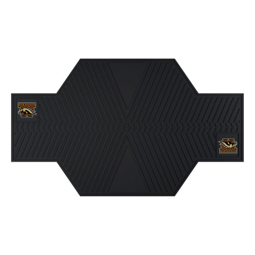 42" x 82.5" Black and Brown NCAA Western Michigan University Broncos Motorcycle Mat Accessory - IMAGE 1