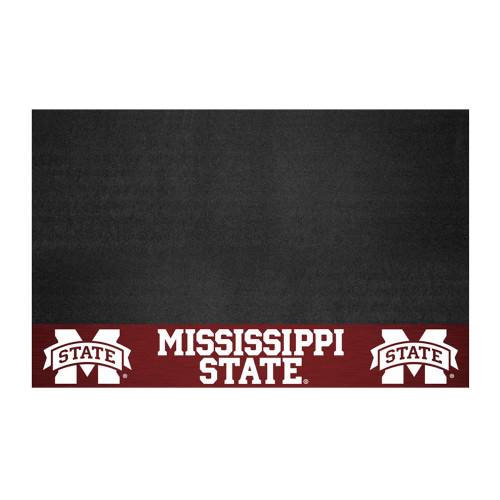 42"x26" Black NCAA Mississippi State University Bulldogs Grill Tailgate Mat - IMAGE 1