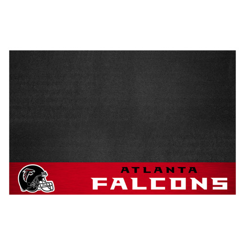 26" x 42" Black and Red NFL Atlanta Falcons Grill Mat Tailgate Accessory - IMAGE 1