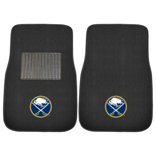 NHL Buffalo Sabres 2-PC Embroidered Front Car Mat Set, Universal Size - IMAGE 1