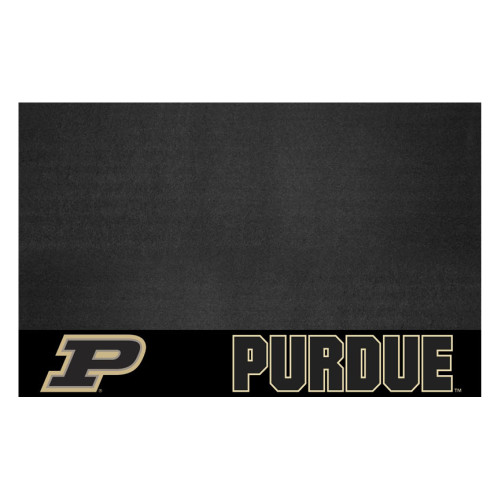 26" x 42" Black NCAA Purdue University Boilermakers Grill Mat Tailgate Accessory - IMAGE 1