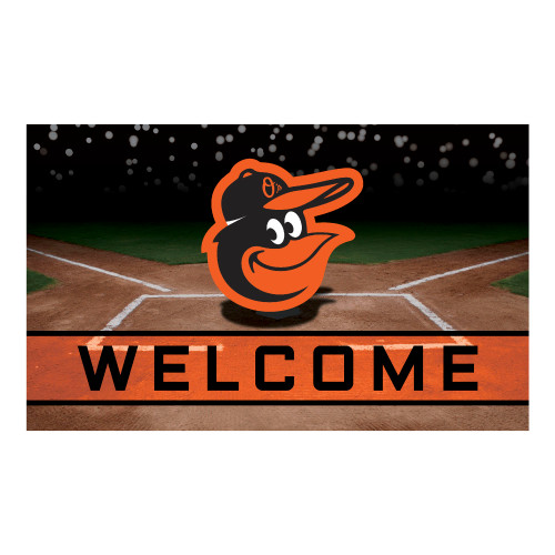 MLB Baltimore Orioles Heavy Duty Crumb Rubber Door Mat - IMAGE 1