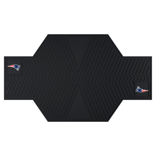 42" x 82.5" Black NFL New England Patriots Motorcycle Parking Mat Accessory - IMAGE 1