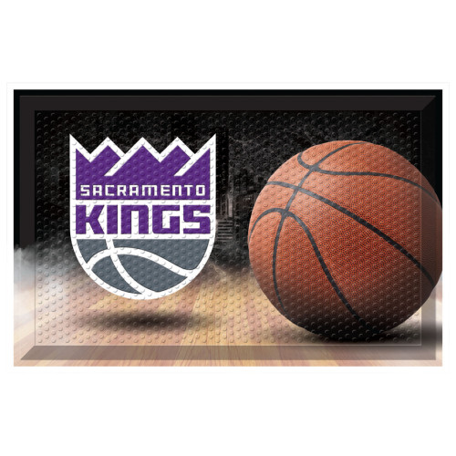 19" x 30" Brown and Purple NBA Sacramento Kings Shoe Scraper Doormat - IMAGE 1
