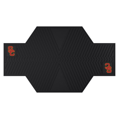 42" x 82.5" Black and Red NCAA University of Southern California Trojans Motorcycle Mat Accessory - IMAGE 1
