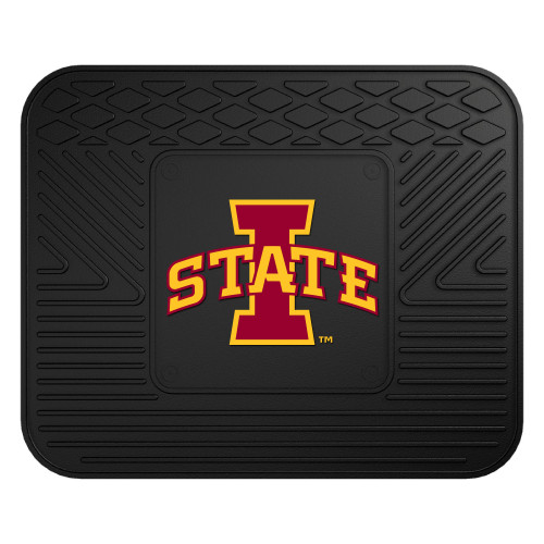 14" x 17" Black and Red NCAA Iowa State University Cyclones Heavy Duty Car Seat Utility Mat - IMAGE 1