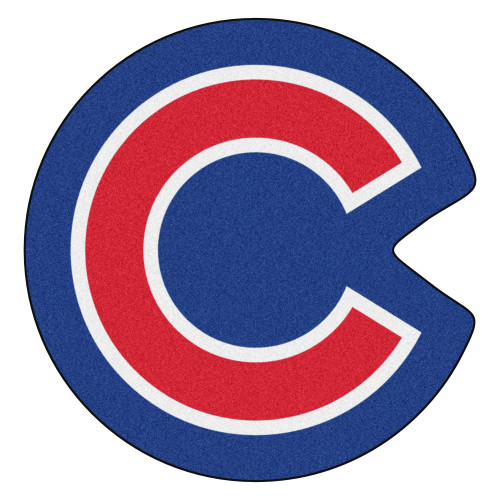 Blue and Red MLB Chicago Cubs Mascot Doormat 30" x 30.7" - IMAGE 1