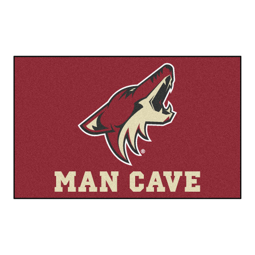 59.5" x 94.5" Brown NHL Arizona Coyotes Man Cave Ulti-Mat Rectangular Area Rug - IMAGE 1