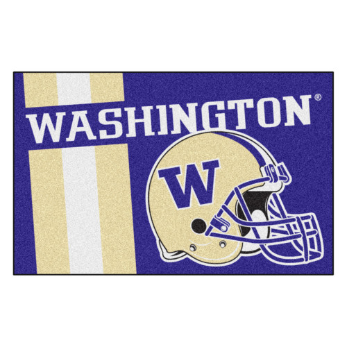19" x 30" Purple and Beige NCAA University of Washington Huskies Starter Rectangular Door Mat - IMAGE 1