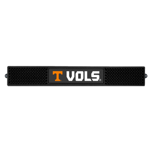 3.25" x 24" Black NCAA University of Tennessee Volunteers Drink Mat - IMAGE 1