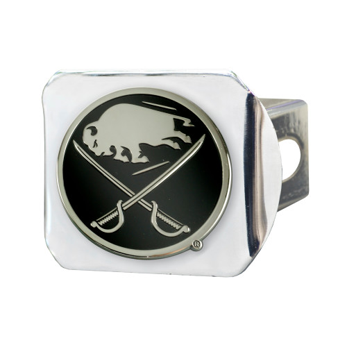 4" x 3.25" Chrome NHL Buffalo Sabres Hitch Cover Automotive Accessory - IMAGE 1