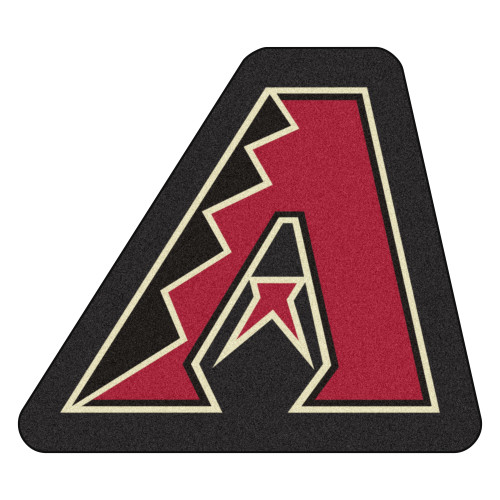 Red and Black MLB Arizona Diamondbacks Mascot Door Mat 30" x 34.2" - IMAGE 1