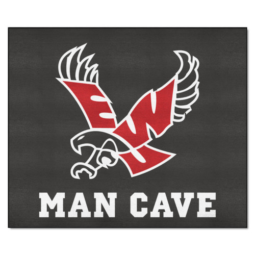 59.5" x 71" Black and Red NCAA Eastern Washington University Eagles Outdoor Tailgater Area Rug - IMAGE 1
