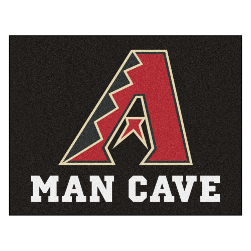 33.75" x 42.5" Black and Red MLB Arizona Diamondbacks Rectangular Mat - IMAGE 1