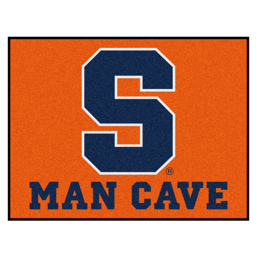 2.8' x 3.5' Blue NCAA Syracuse University Orange Man Cave All Star Rectangular Area Rug - IMAGE 1