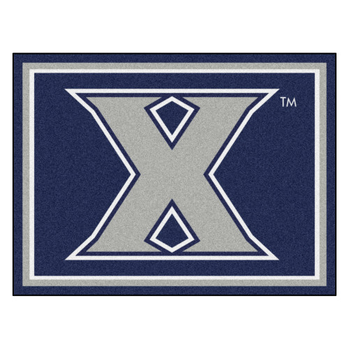 8' x 10' Blue and White NCAA Musketeers Plush Non-Skid Area Rug - IMAGE 1