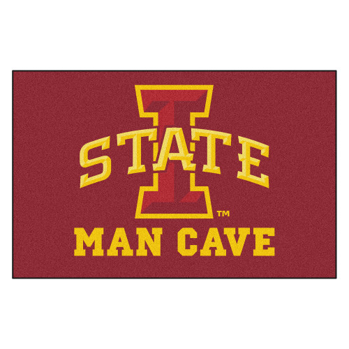 59.5" x 94.5" Red and Yellow NCAA Iowa State University Cyclones Man Cave Ulti-Mat Area Rug - IMAGE 1