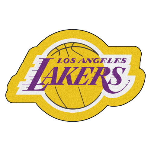 36" x 23.8" Yellow and Purple NBA Los Angeles Lakers Mascot Door Mat - IMAGE 1
