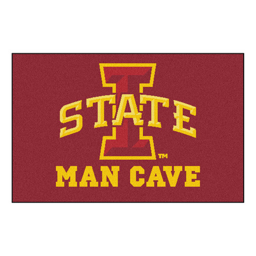 19" x 30" Red and Yellow NCAA Iowa State University Cyclones Man Cave Starter Area Rug - IMAGE 1