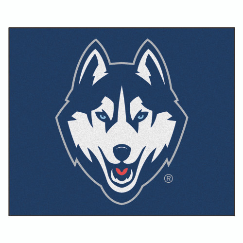 59.5" x 71" Black NCAA University of Connecticut Huskies Tailgater Outdoor Mat - IMAGE 1
