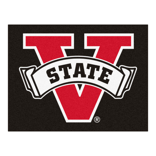 33.75" x 42.5" Black and Red NCAA Valdosta State University Blazers All Star Mat - IMAGE 1