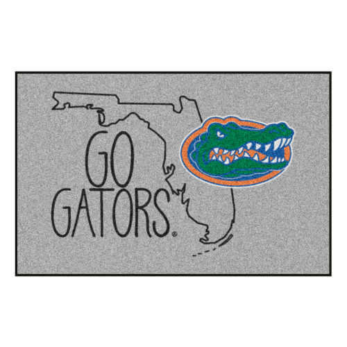 19" x 30" Gray and Black NCAA University of Florida Gators Starter Rectangular Area Rug - IMAGE 1