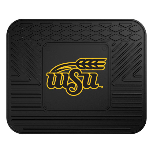 14" x 17" Black and Yellow NCAA Wichita State University Shockers Rear Car Seat Utility Mat - IMAGE 1