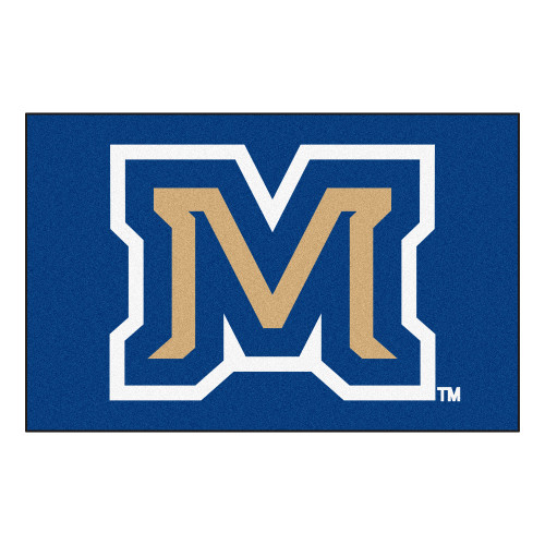 19" x 30" Blue and White NCAA Montana State University Bobcats Starter Rectangular Door Mat - IMAGE 1