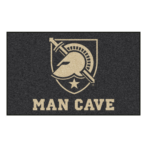 5' x 8' Black and Brown NBA U.S. Military Academy Man Cave Ultimate Rectangular Mat Area Rug - IMAGE 1