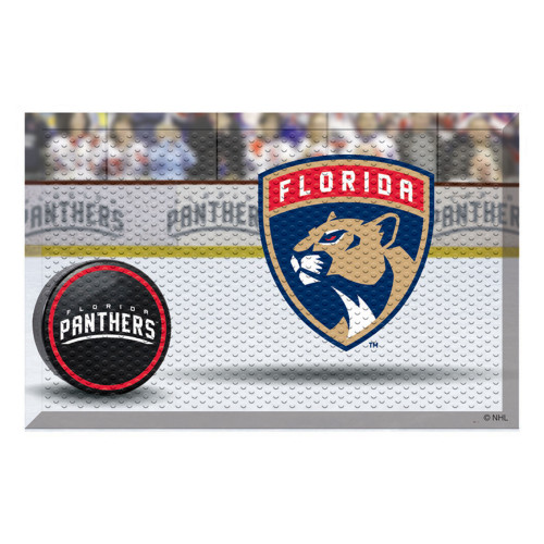 19" x 30" Black and Blue NHL Florida Panthers Shoe Scraper Doormat - IMAGE 1