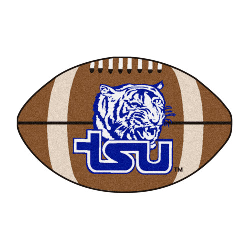 NCAA Tennessee State University Tigers Football Shaped Mat Area Rug - IMAGE 1