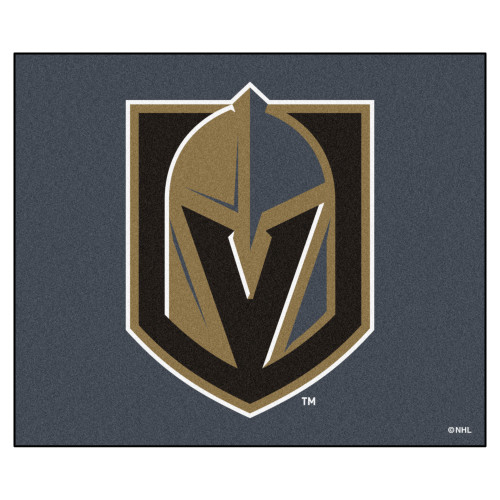 5' x 6' Black and Brown NHL Vegas Golden Knights Tailgater Mat Rectangular Outdoor Area Rug - IMAGE 1