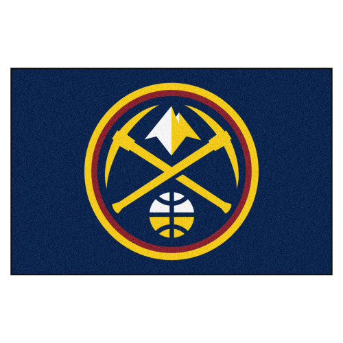 19" x 30" Blue and Yellow NBA Denver Nuggets Starter Door Mat - IMAGE 1