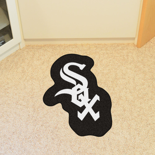 Mlb Chicago White Sox Mascot Novelty Logo Shaped Area Rug