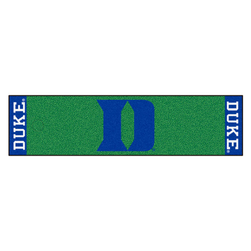 18" x 72" Green and Blue NCAA Duke University Blue Devils Mat Golf Accessory - IMAGE 1