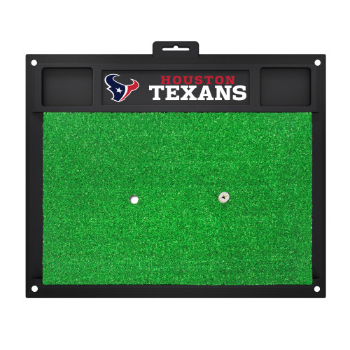 20" x 17" Green and Black NFL Houston Texans Golf Hitting Mat - IMAGE 1