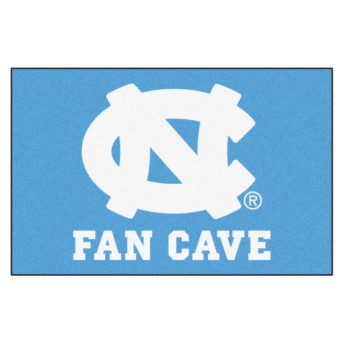19" x 30" Blue NCAA University of North Carolina - Chapel Hill Tar Heels Fan Cave Starter Mat - IMAGE 1