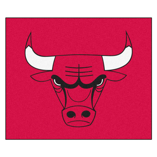 59.5" x 71" Red and White NBA Chicago Bulls Tailgater Mat - IMAGE 1