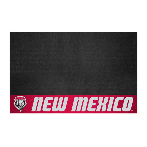 26" x 42" Black and Red NCAA University of New Mexico Lobos Grill Mat Tailgate Accessory - IMAGE 1