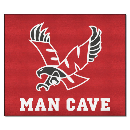 59.5" x 71" Red and Blue NCAA Eastern Washington University Eagles Outdoor Tailgater Area Rug - IMAGE 1